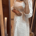 White Chikankari Pakistani Royal Hakuba Designer Ready to Wear One Piece Tunic Dress