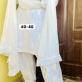 White Dhoti Coord Combo 3 Pc Set