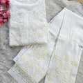 White Divine Comfort: Pure Cotton Kurti and Pant Set