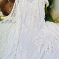 White 🌟 Elegance in Chikankari Ensemble 🌟