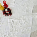 White 🌼 Lucknawi Chikankari Heavy Work Rayon Ensemble 🌼