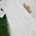 White New Designer Lace Pattern Kurti Set in Cotton Chikankari Handwork