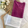 Wine Lucknow Chikankari Angrakha Kurta Set – Pure Cotton Elegance