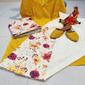 Yellow Kurti With Chikan Digital Print Patiala Salwar and Print Kota Dupatta