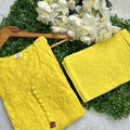 Yellow Radiant Brasso Elegance: Handwork Dyed Co-ord Set