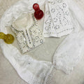 White Lucknowi Georgette Chikankari Mirror Gala Buti Kurti Latest Online